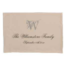 Rustikales Hochzeitsgeschenk Einfaches Skriptname Kissenbezug