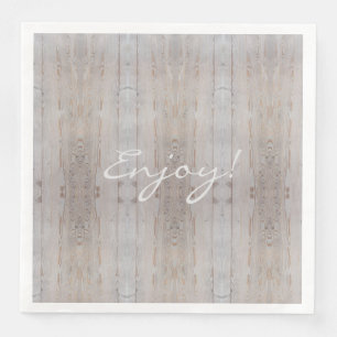 Rustikales Hochzeitsparty Light Wood Country Serviette