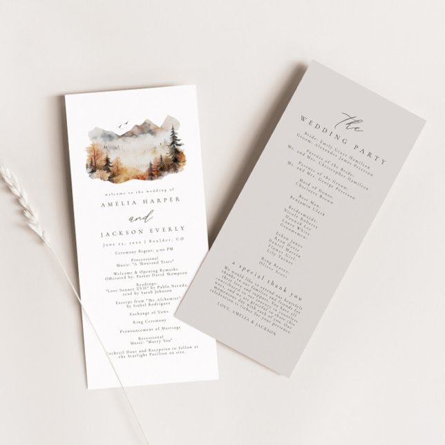 Rustikales Hochzeitsprogramm (Von Creator hochgeladen)