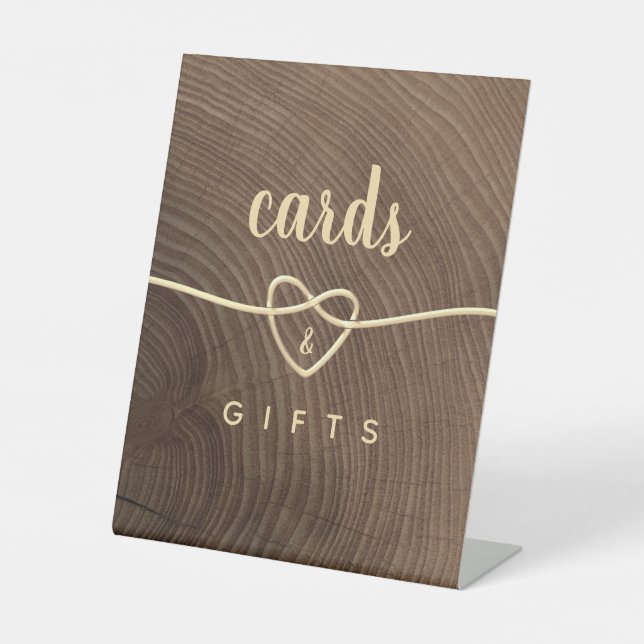 Rustikales Hochzeitsschild Sockelschild (Vorderseite)