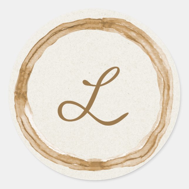 Rustikales Hochzeitsticker Runder Aufkleber (Vorderseite)