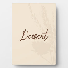 Rustikales Hochzeitstisch - Dessert - Weizendetail Fotoplatte