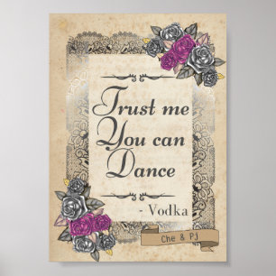 Rustikales Hochzeitszeichen Poster