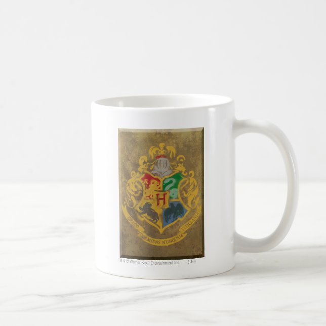 Rustikales Hogwarts Wappen Harry Potter | Tasse (Rechts)