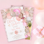 Rustikales Holz Boho Glitzer Ballons Rosa Sweet 16 Einladung<br><div class="desc">Ein rustikales Holz Boho Glitzer Ballons Rosa Sweet 16 Geburtstag Einladung mit handgemalten Aquarell pastellrosa,  Pfirsich,  Korallenballons,  mit Gold und Rose Gold Glitzer und Konfetti. Ein Bogen des Ballons auf einem leichten Strand rustikalen gestreiften Holz. Fügen Sie Ihr Foto auf der Rückseite!</div>