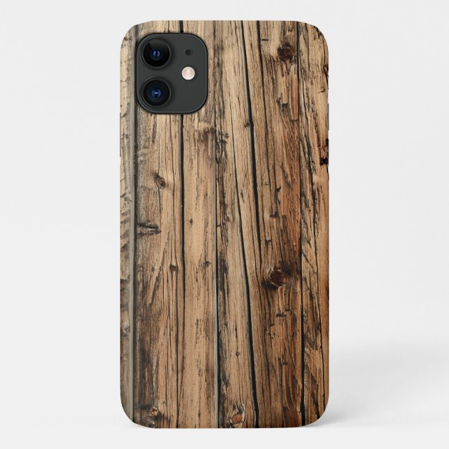 Rustikales Holz Case-Mate iPhone Hülle (Rückseite)