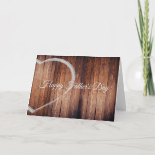 Rustikales Holz & Chalk Herzstück für Vater