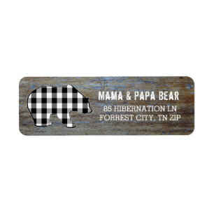 Rustikales Holz   Country Black Bear Lumberjack Ka
