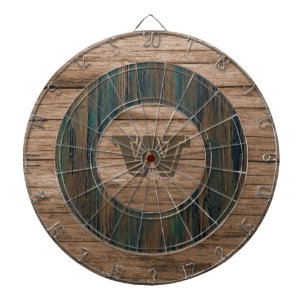 Rustikales Holz Dartscheibe