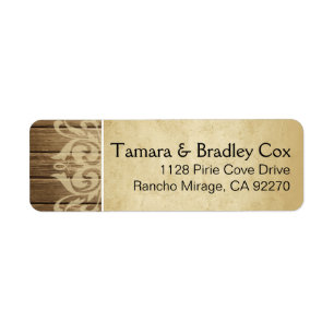 Rustikales Holz Filigree   braun