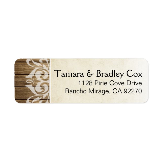 Rustikales Holz Filigree | Braunweiß (Vorne)