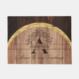 Rustikales Holz Fußmatte