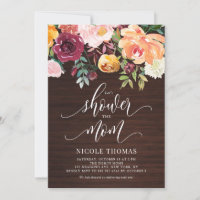 Rustikales Holz Herbst Blume Herbst Kinderdusche