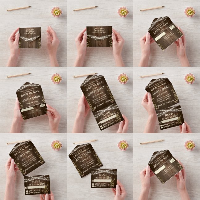 Rustikales Holz in einer Hochzeit