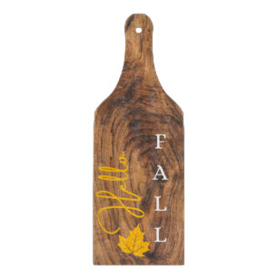 Rustikales Holz-Kürbis-Glas-Schneidbrett Schneidebrett