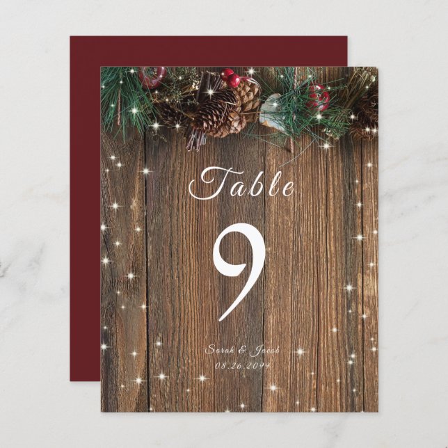 Rustikales Holz Land Weihnachten Pinakothek Züst (Vorne/Hinten)