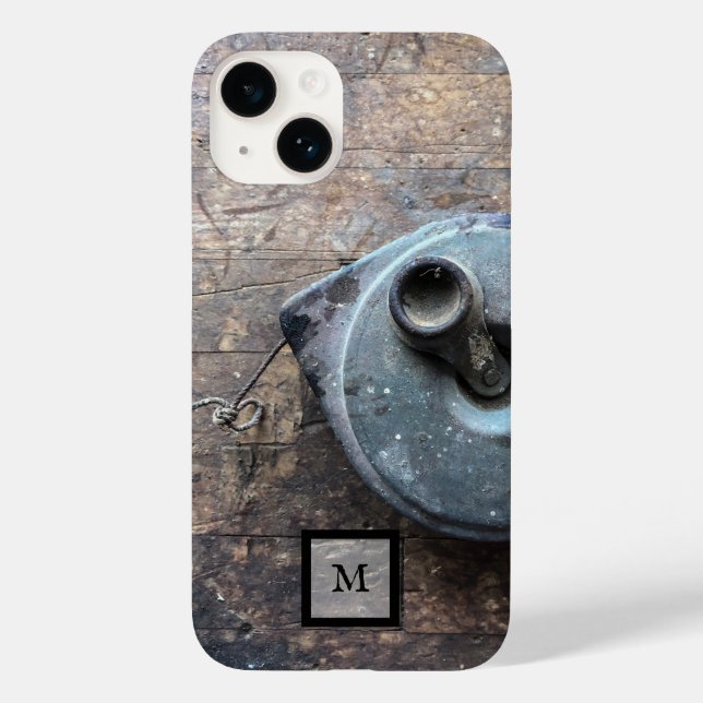 Rustikales Holz Maskuline Holz iPhone Case (Rückseite)