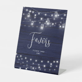 Rustikales Holz Mason Jars Favoriten Sockelschild