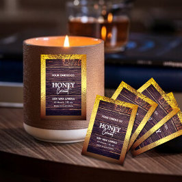 Rustikales Holz-Minimalistisches Schild für die Vo Lebensmitteletikett