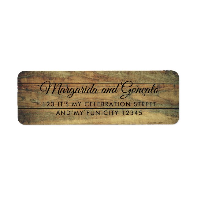 Rustikales Holz mit einfacher, abgetragener braune (Vorne)