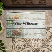 Rustikales Holz mit gemalten Vögeln