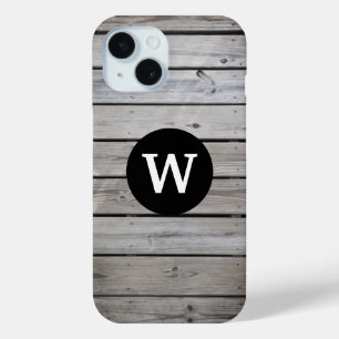Rustikales Holz Monogramm Case-Mate iPhone Hülle