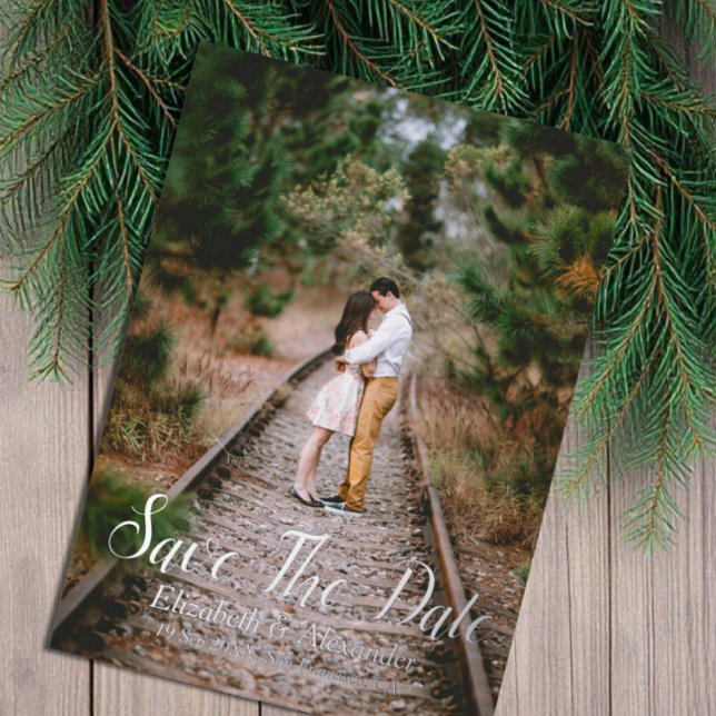 Rustikales Holz Save the Date Karte (Von Creator hochgeladen)