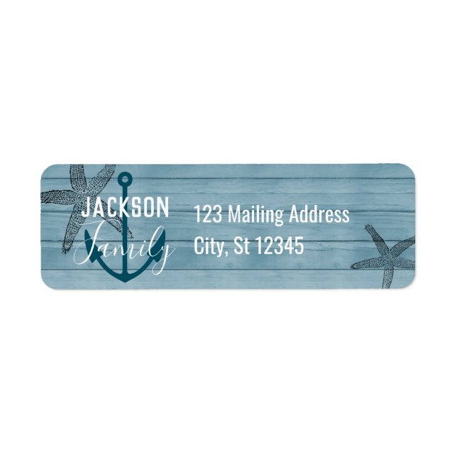 Rustikales Holz Starfish Custom Family Beach House (Vorne)