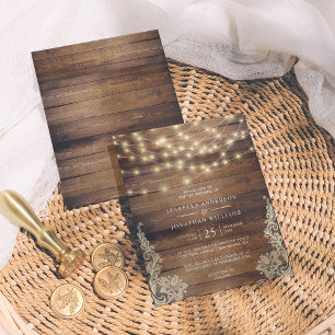 Rustikales Holz, Streichelleuchten und Spitzen-Hoc