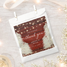 Rustikales Holz-String Lichter Bäume Hochzeit Viel Geschenktütchen