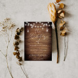 Rustikales Holz-String-Lights Hochzeiten QR-Code-U Einladung<br><div class="desc">Modernes und elegantes Design bedruckt Chic Rustic Holz String Lichter Kalligrafie Script Minimal QR Code UAWG Wedding Einladung, die mit Ihrem Text angepasst werden kann. Bitte klicken Sie auf den Button "Anpassen" und verwenden Sie unser Design-Tool, um diese Vorlage zu ändern. Karo im Grafikdesign-Store für andere Produkte, die diesem Design...</div>