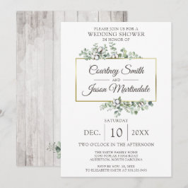 Rustikales Holz Südliche Baumwolle Bolzenschuss Po Einladung