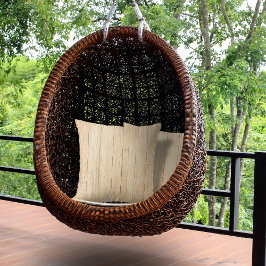 Rustikales Holz Tone Natürliches Kissen im Freien