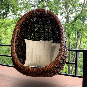 Rustikales Holz Tone Natürliches Kissen im Freien