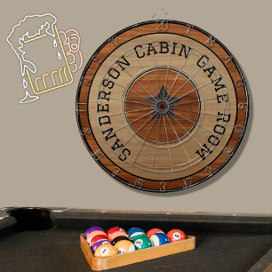 Rustikales Holz Tone Star Holzkörnchen Dartscheibe