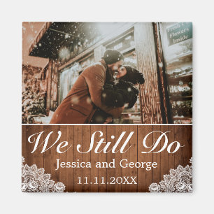 Rustikales Holz und Spitzen - wir machen noch imme Magnet