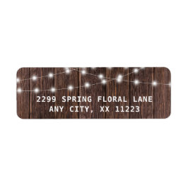 Rustikales Holz und Streichellichter Hochzeit