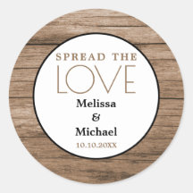 Rustikales Holz verbreitete die Gastgeschenk Hochz