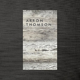 Rustikales Holz Visitenkarte