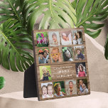 Rustikales Holz Wir Liebe Sie Nana 14 Foto Collage Fotoplatte<br><div class="desc">Erstellen Sie Ihre eigene Collage-Plakette mit 14 Ihrer Lieblingsfotos auf einem Holztexturhintergrund für ein einzigartiges Sake-Geschenk für Oma. Personalisieren Sie mit Enkelkindern Namen und wir Liebe Ihnen die meisten Oma-Nachricht.</div>
