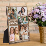 Rustikales Holz Wir Liebe Sie Oma Grandkids 6 Foto Fotoplatte<br><div class="desc">Das individuelle Foto-Plakatgeschenk für Großmutter,  personalisiert mit Enkeln,  Fotos und Namen. Es ist ein besonderes,  unvergessliches und einzigartiges Geschenk für Feiertage,  Geburtstag,  Großeltern,  Mütter,  Tag und Weihnachten.</div>
