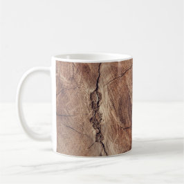 Rustikales Holzkörndesign Kaffeetasse