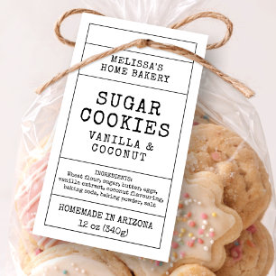 Rustikales Home-Bäckerei-Häuschen-Etikett Produkt-