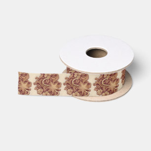 rustikales Hufeisencowboy-Westernland mit Blumen Satinband