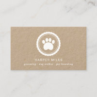 Rustikales Hundesitter-Pfotenzeichen