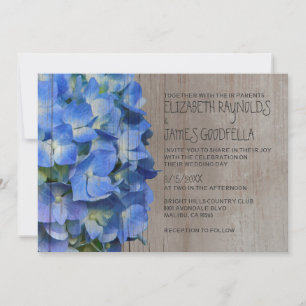 Rustikales Hydrangea Hochzeitseinladungen Einladung