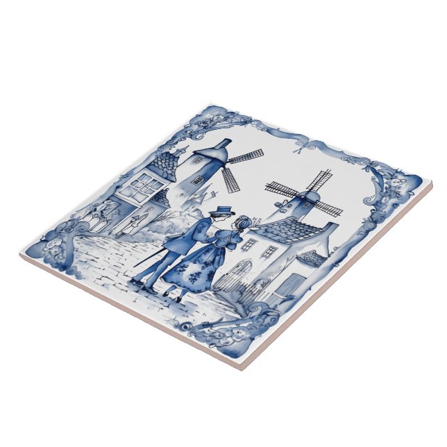 Rustikales Indigo Village Tiles Fliese (Seite)