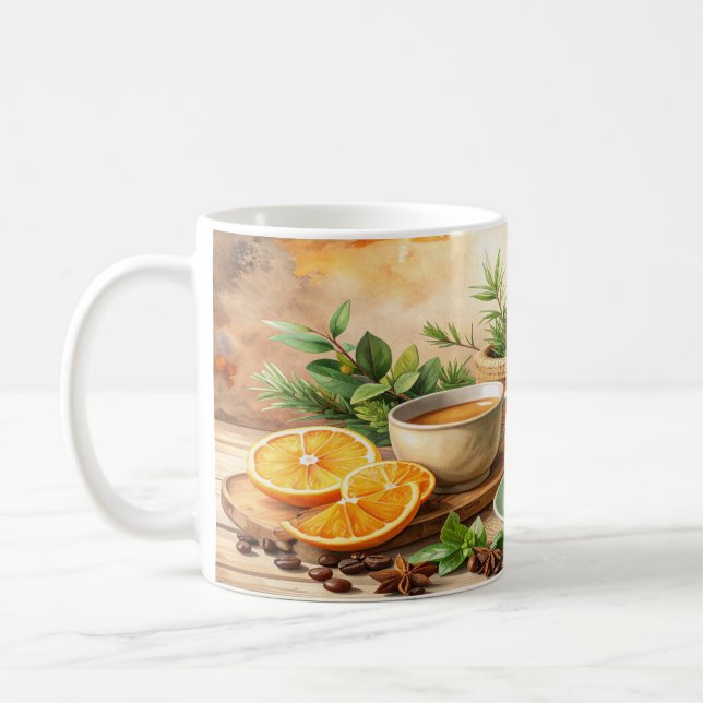Rustikales Kaffeedesign - Vintage-Kaffeekanne Bohn Kaffeetasse (Links)