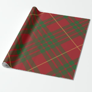 Rustikales Kariertes Elegant MacTavish Tartan Geschenkpapier