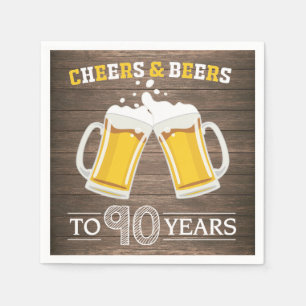 Rustikales Käse und Bier bis 90 Jahre Neapel Serviette